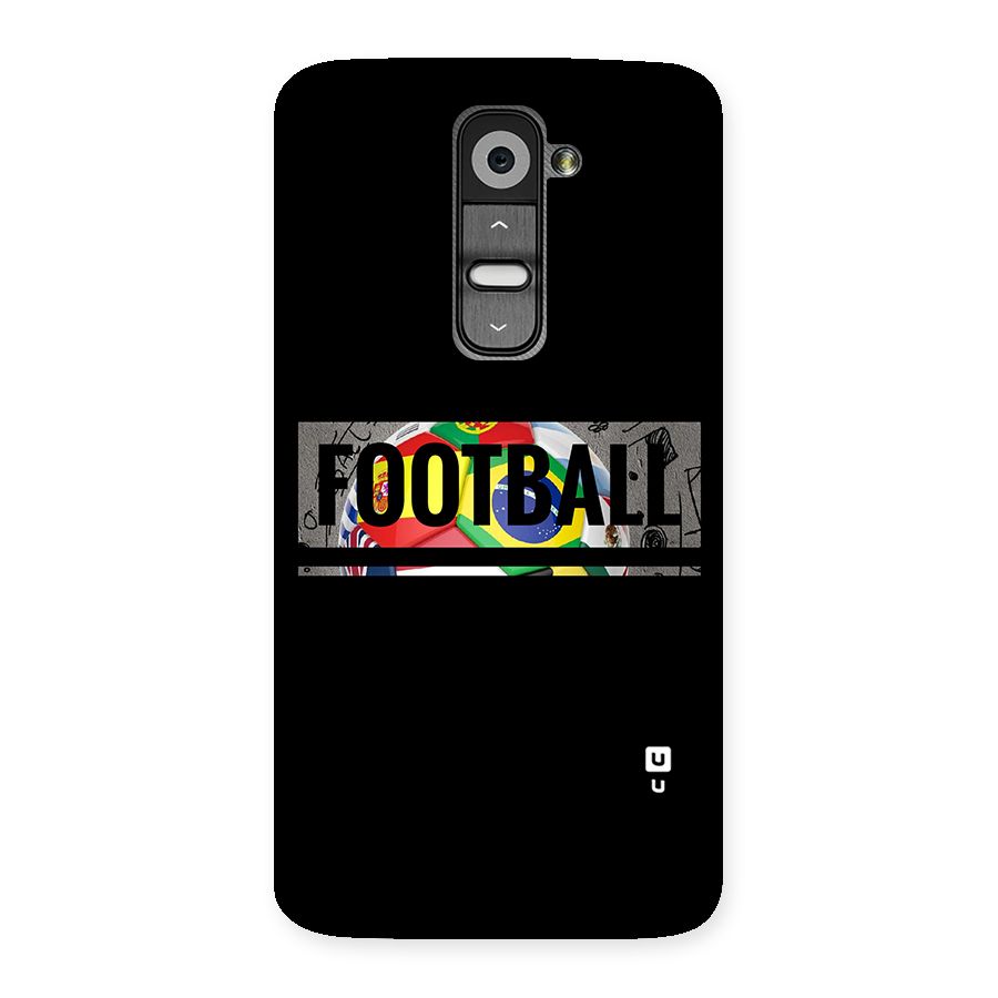 Football Typography Back Case for LG G2