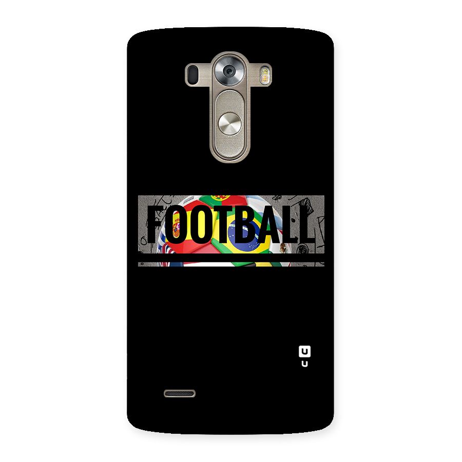 Football Typography Back Case for LG G3