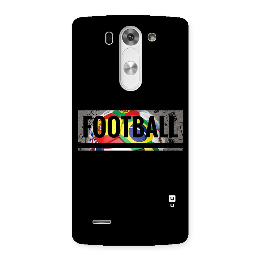 Football Typography Back Case for LG G3 Mini