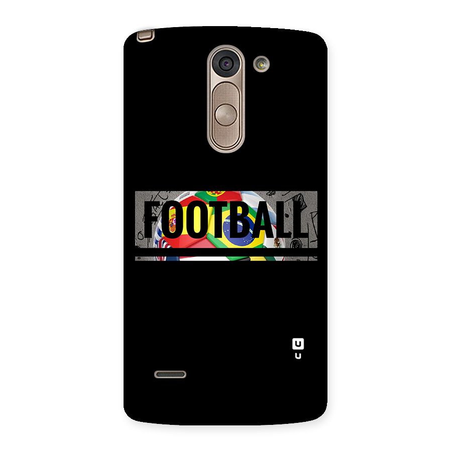 Football Typography Back Case for LG G3 Stylus