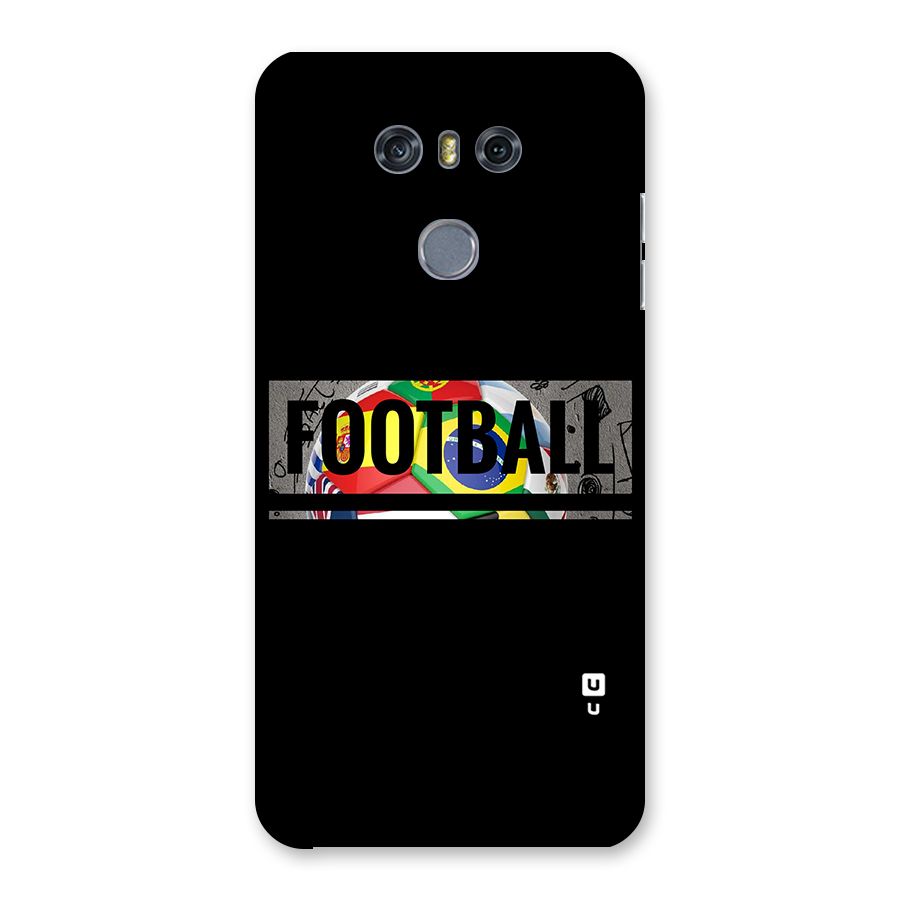 Football Typography Back Case for LG G6