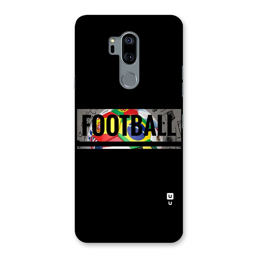 Football Typography Back Case for LG G7