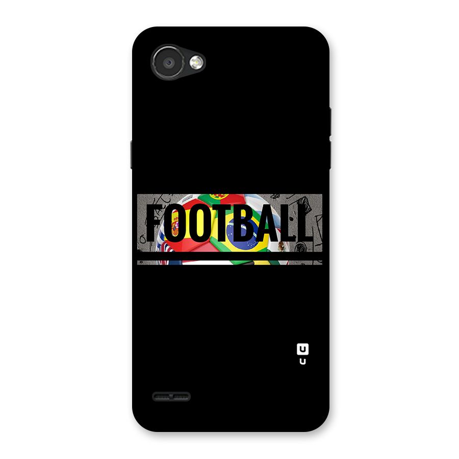 Football Typography Back Case for LG Q6