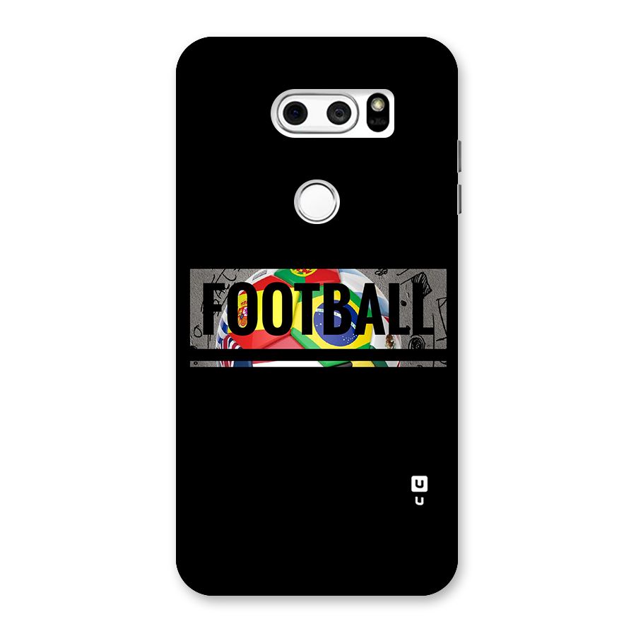 Football Typography Back Case for LG V30