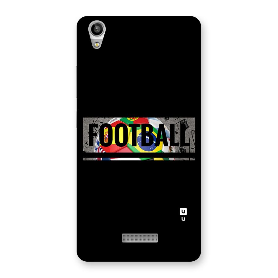 Football Typography Back Case for Lava-Pixel-V1