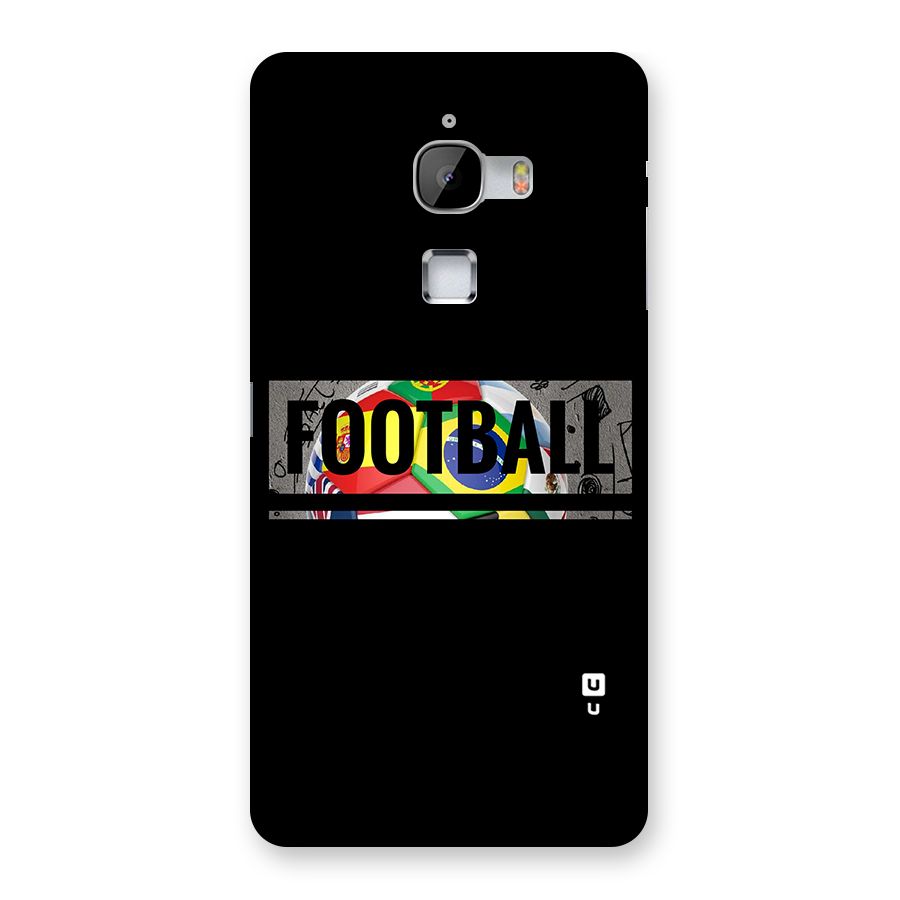 Football Typography Back Case for LeTv Le Max