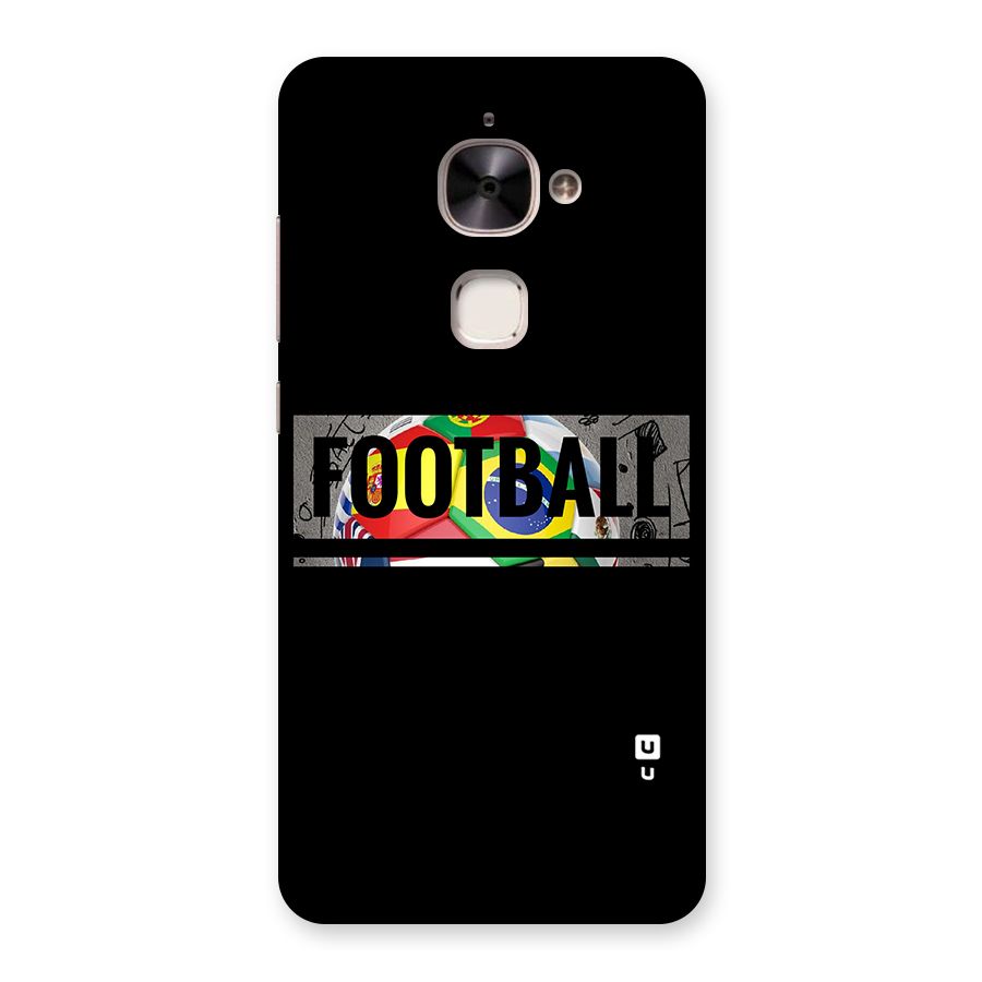 Football Typography Back Case for Le 2