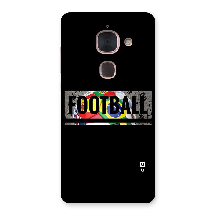 Football Typography Back Case for Le Max 2