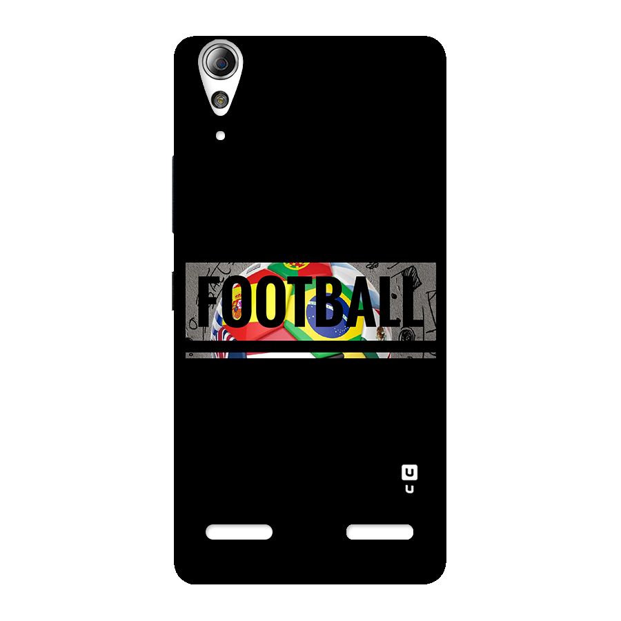 Football Typography Back Case for Lenovo A6000 Plus