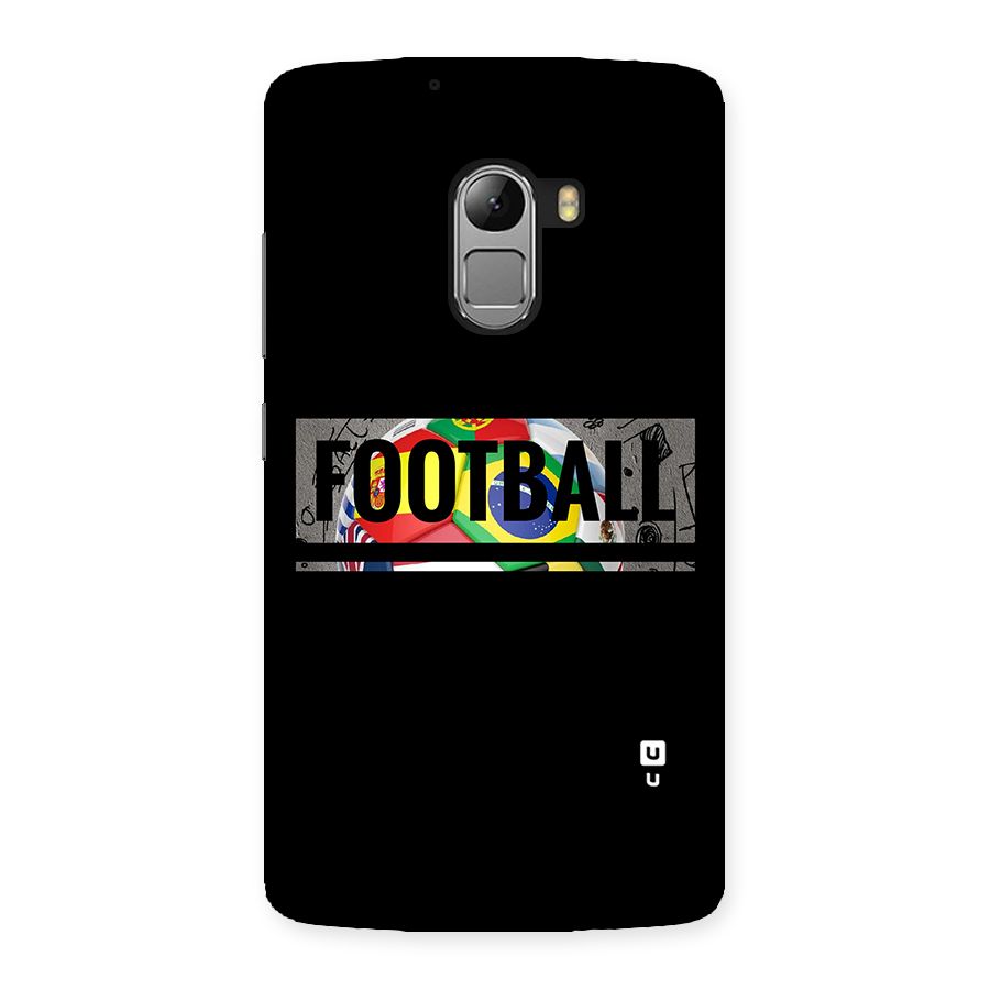 Football Typography Back Case for Lenovo K4 Note