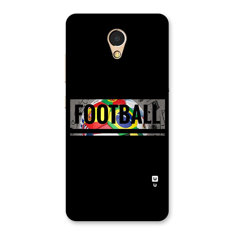 Football Typography Back Case for Lenovo P2