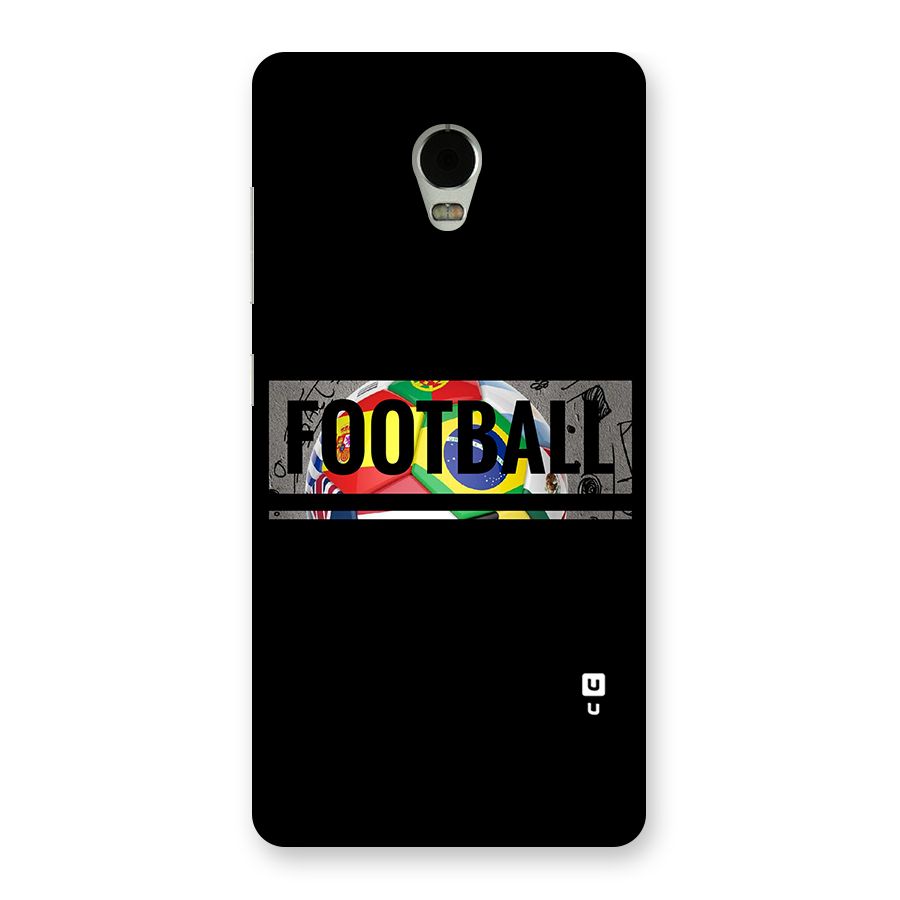Football Typography Back Case for Lenovo Vibe P1