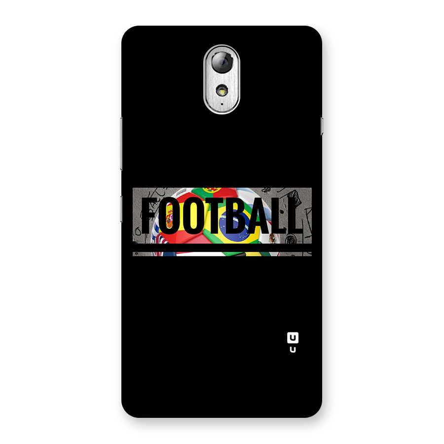 Football Typography Back Case for Lenovo Vibe P1M