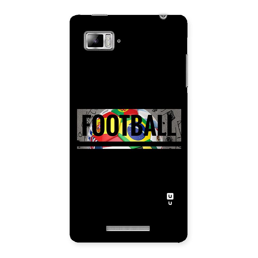 Football Typography Back Case for Lenovo Vibe Z K910