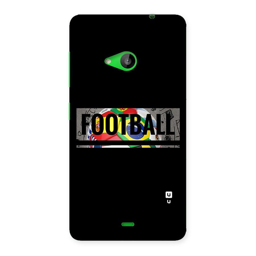 Football Typography Back Case for Lumia 535