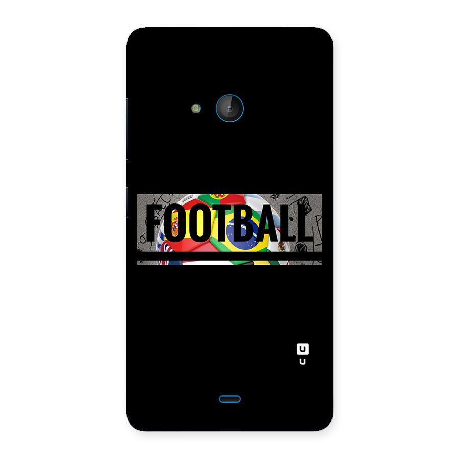Football Typography Back Case for Lumia 540
