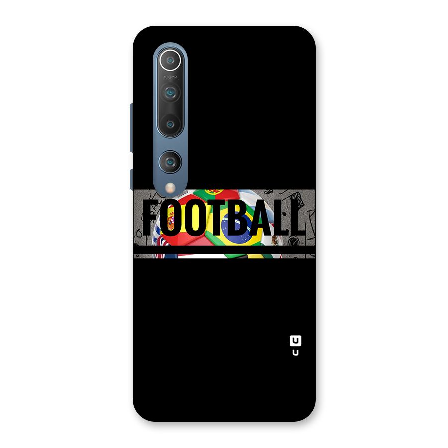 Football Typography Back Case for Mi 10
