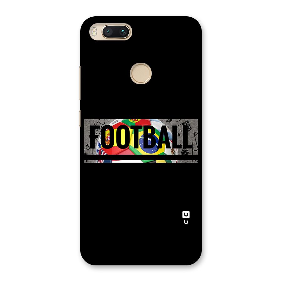 Football Typography Back Case for Mi A1