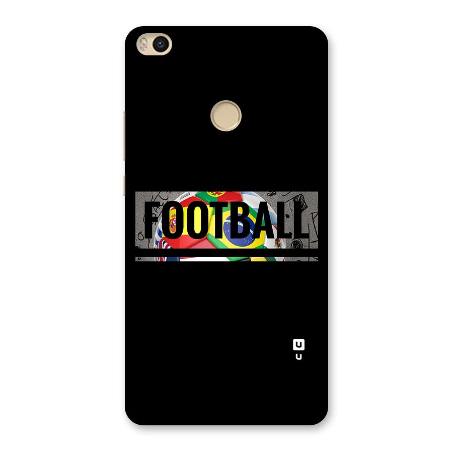 Football Typography Back Case for Mi Max 2