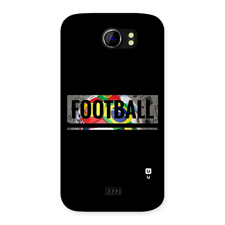 Football Typography Back Case for Micromax Canvas 2 A110
