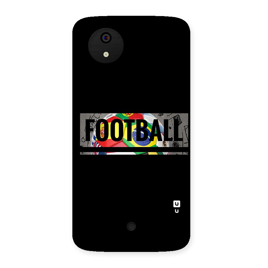 Football Typography Back Case for Micromax Canvas A1
