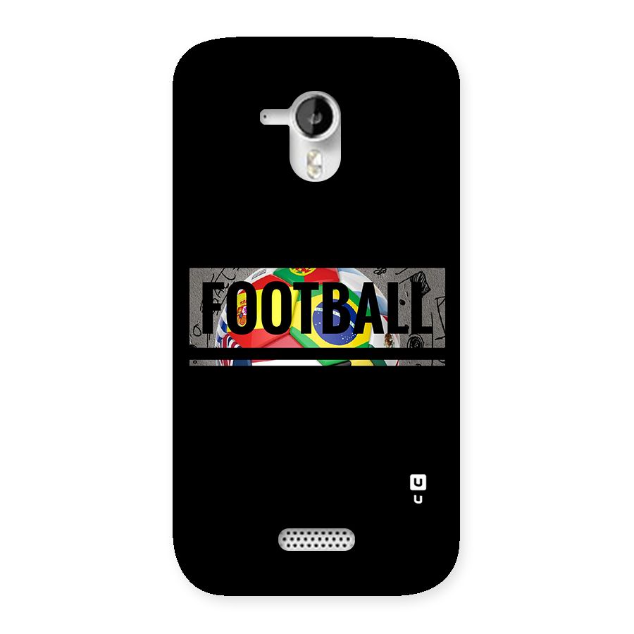 Football Typography Back Case for Micromax Canvas HD A116