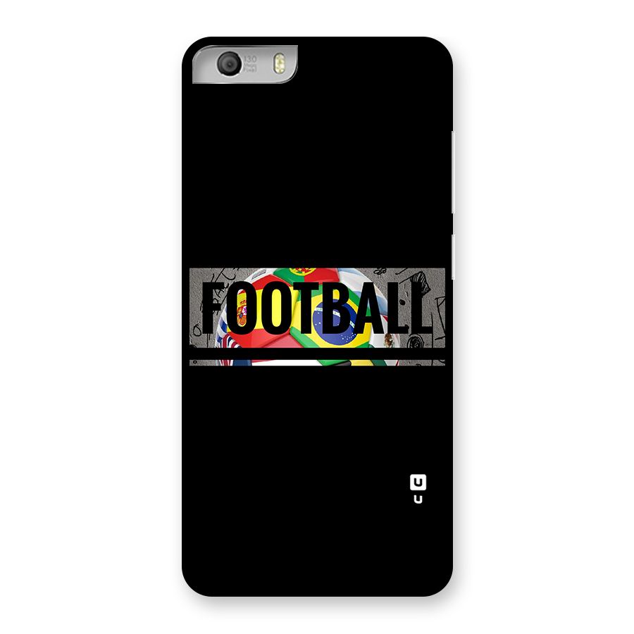 Football Typography Back Case for Micromax Canvas Knight 2
