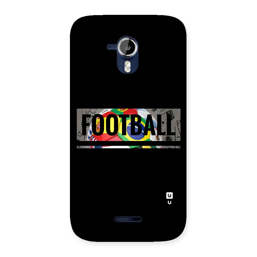 Football Typography Back Case for Micromax Canvas Magnus A117