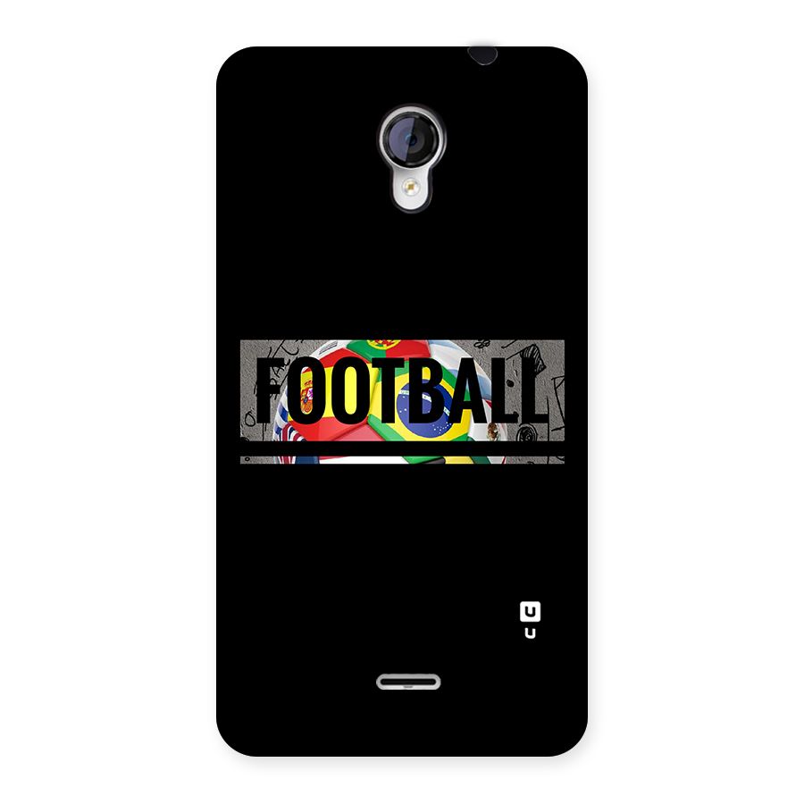Football Typography Back Case for Micromax Unite 2 A106