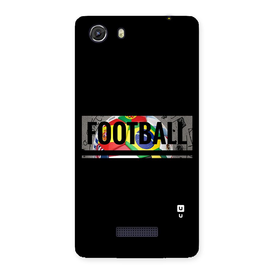 Football Typography Back Case for Micromax Unite 3