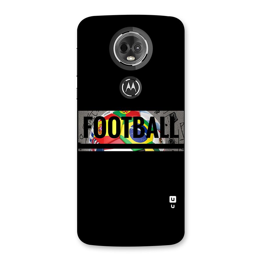 Football Typography Back Case for Moto E5 Plus