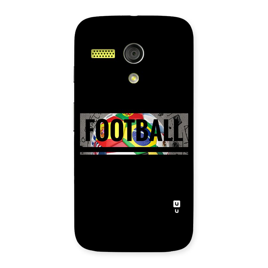 Football Typography Back Case for Moto G