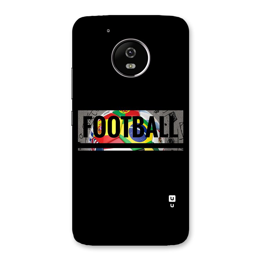Football Typography Back Case for Moto G5
