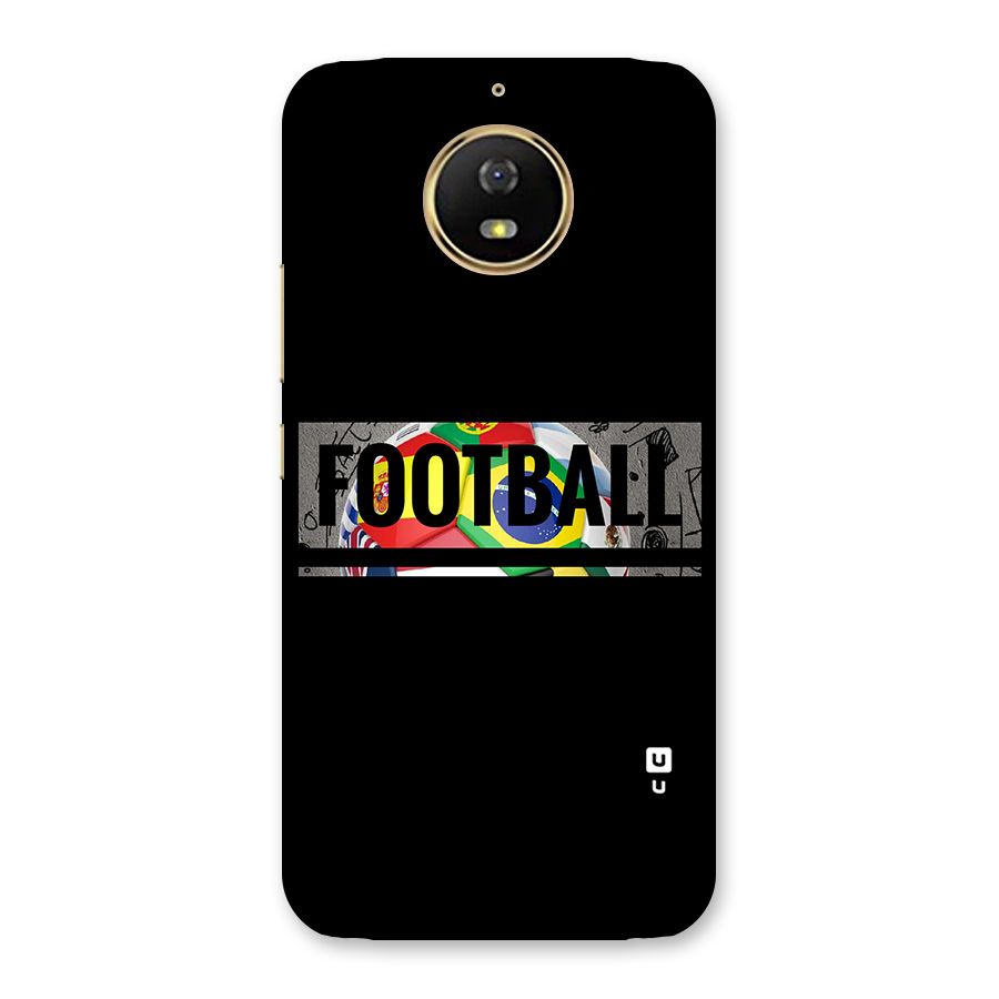 Football Typography Back Case for Moto G5s