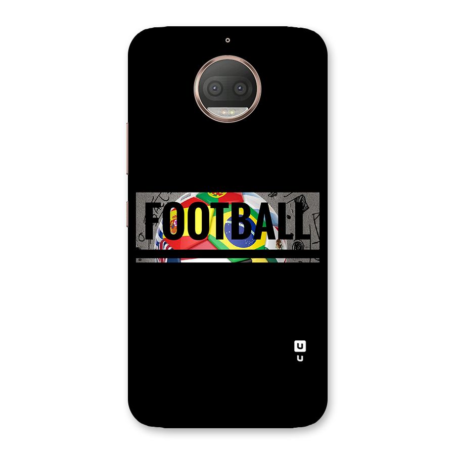 Football Typography Back Case for Moto G5s Plus