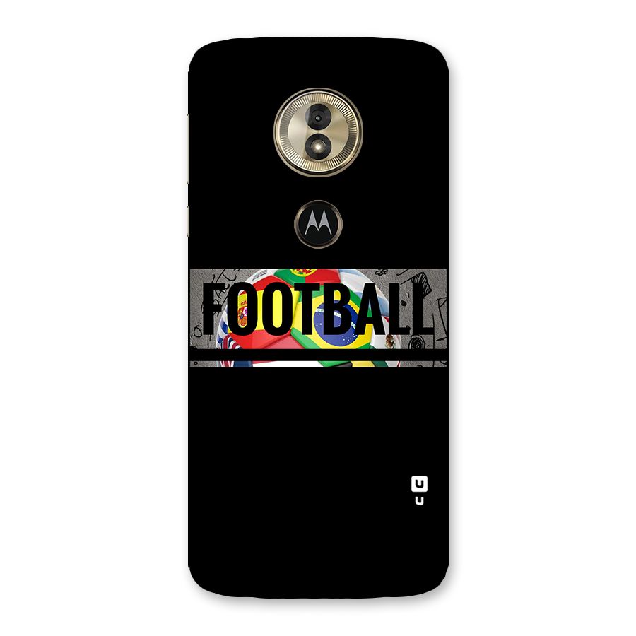 Football Typography Back Case for Moto G6 Play