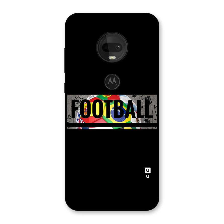 Football Typography Back Case for Moto G7