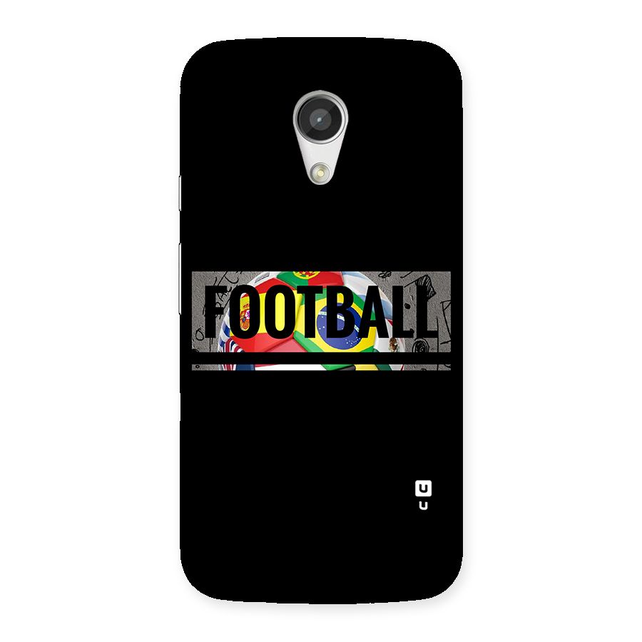 Football Typography Back Case for Moto G 2nd Gen