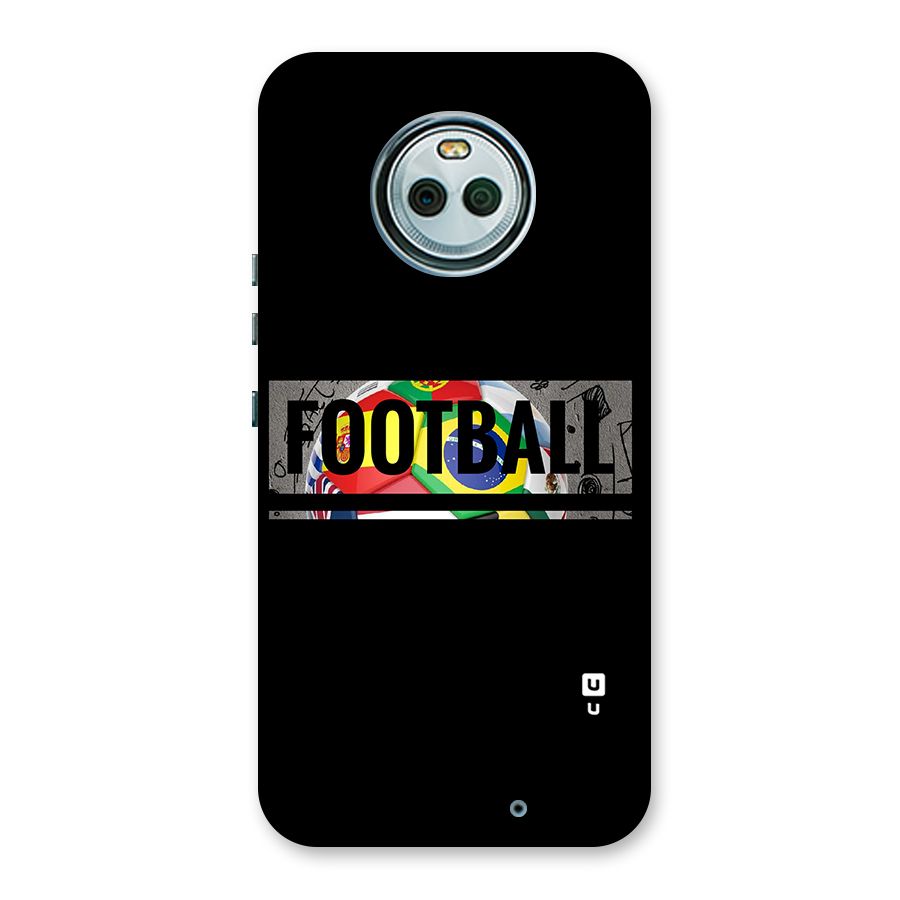 Football Typography Back Case for Moto X4