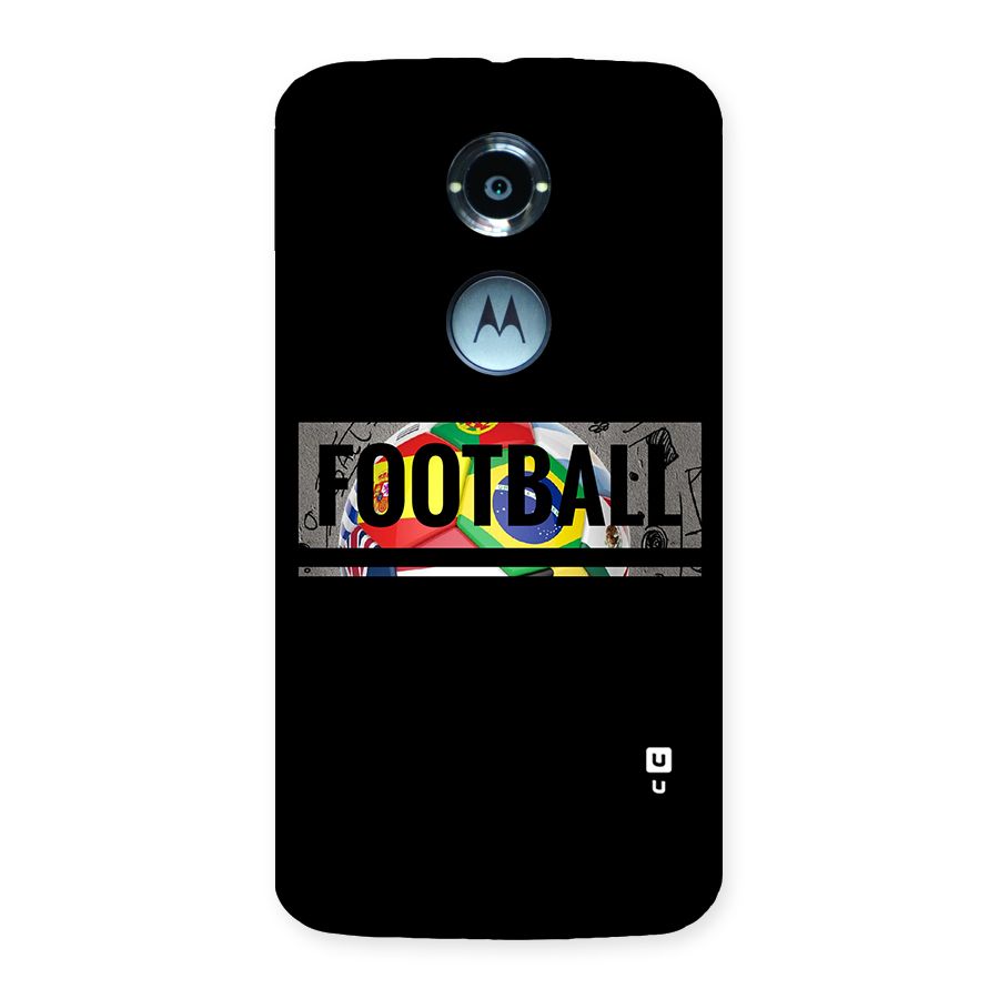 Football Typography Back Case for Moto X 2nd Gen