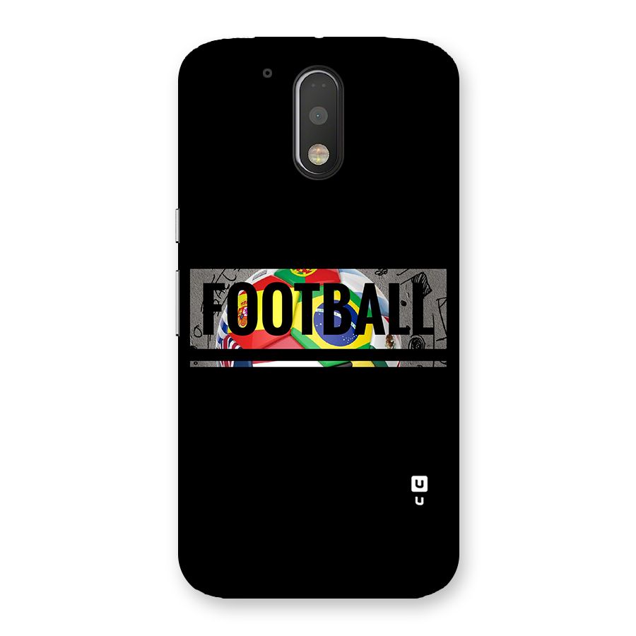 Football Typography Back Case for Motorola Moto G4