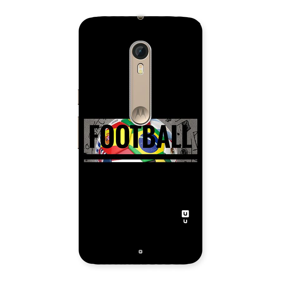 Football Typography Back Case for Motorola Moto X Style