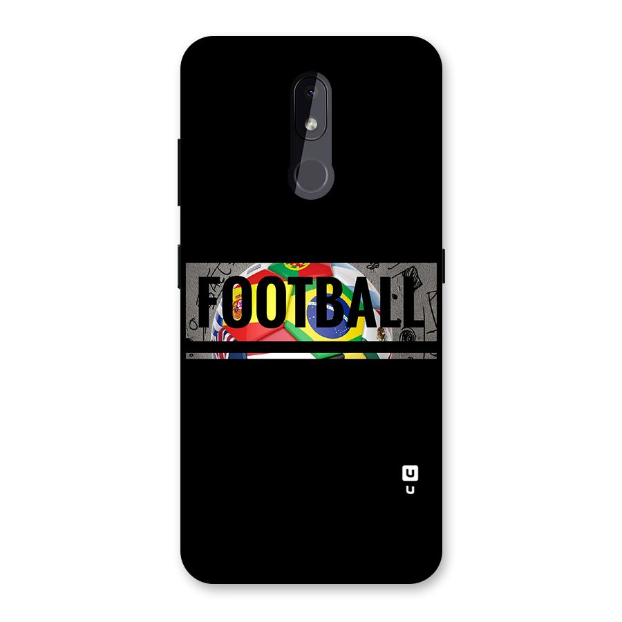 Football Typography Back Case for Nokia 3.2