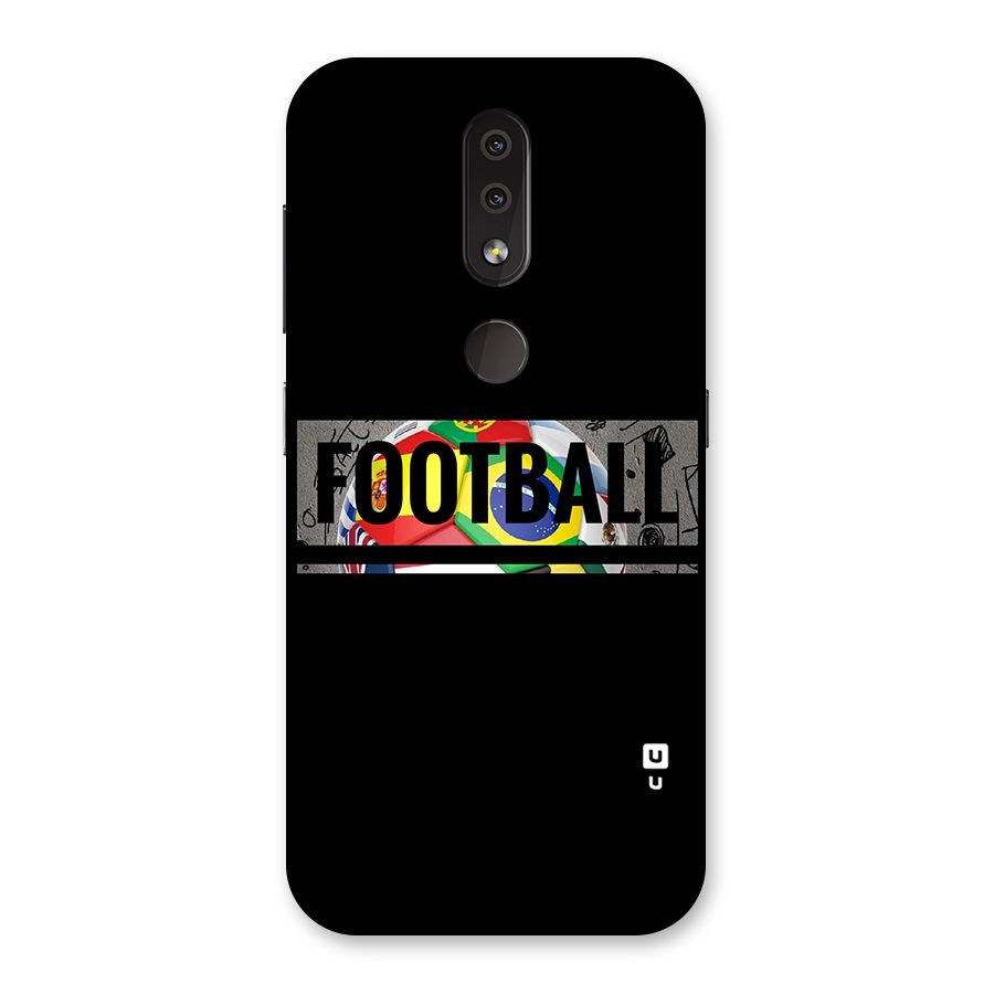 Football Typography Back Case for Nokia 4.2