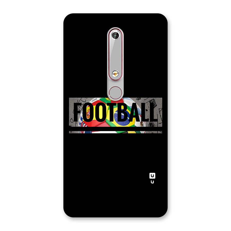 Football Typography Back Case for Nokia 6.1