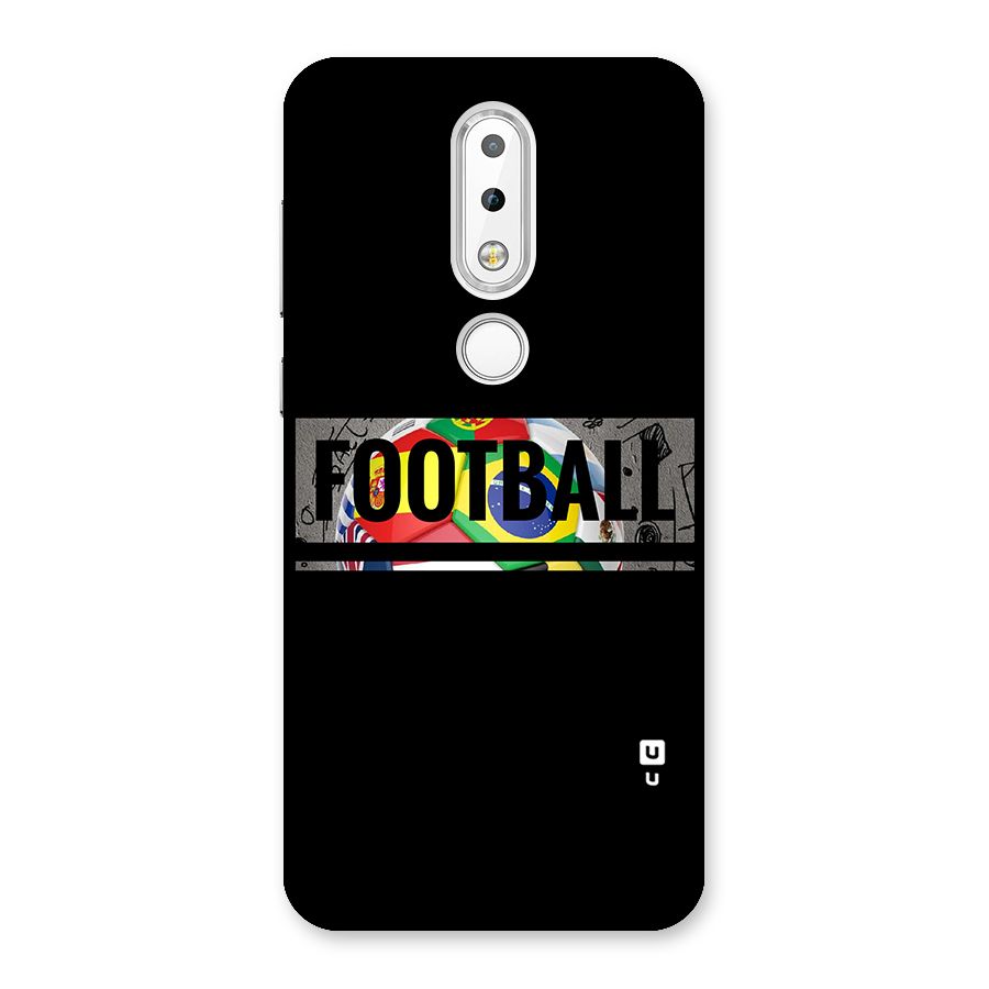 Football Typography Back Case for Nokia 6.1 Plus