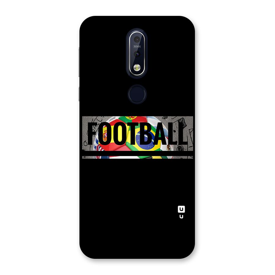 Football Typography Back Case for Nokia 7.1