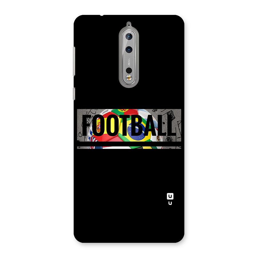 Football Typography Back Case for Nokia 8