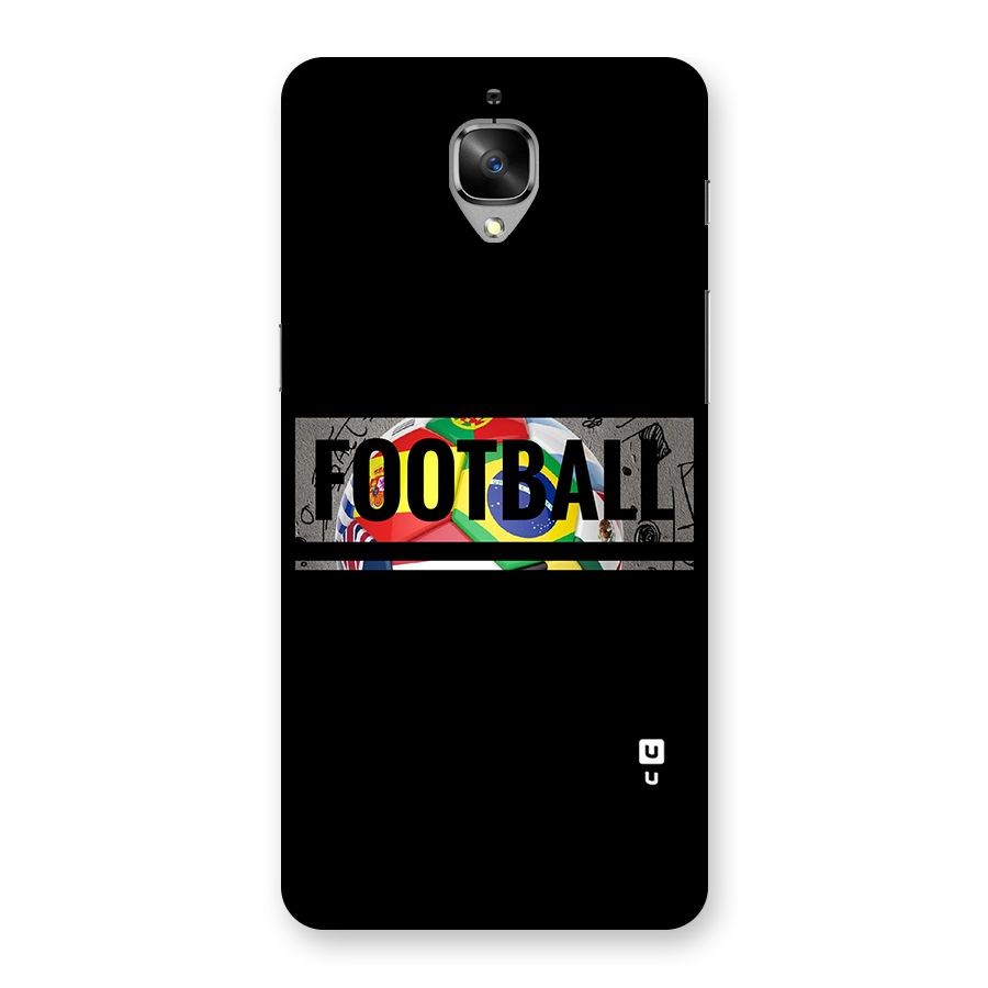 Football Typography Back Case for OnePlus 3T
