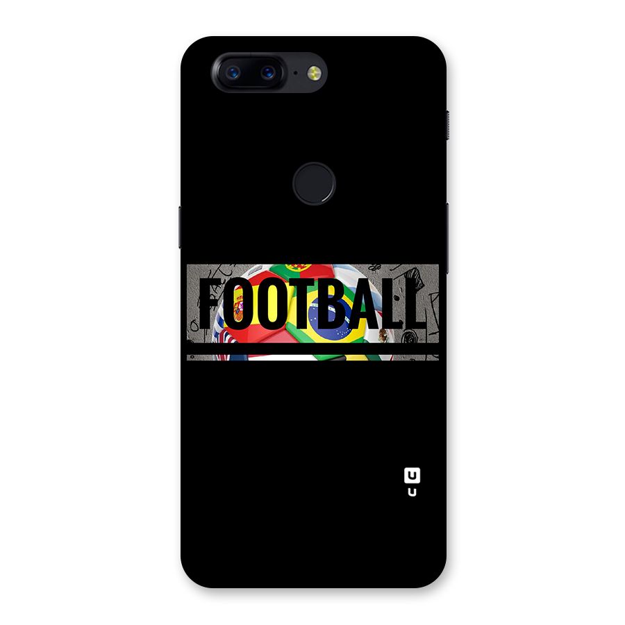 Football Typography Back Case for OnePlus 5T